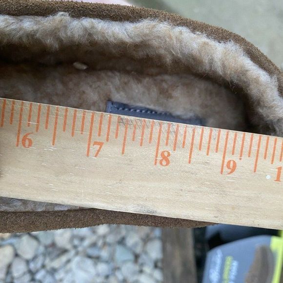 Eddie Bauer Men Suede Tan Slippers Style Ryan 8-9 - Picture 6 of 6